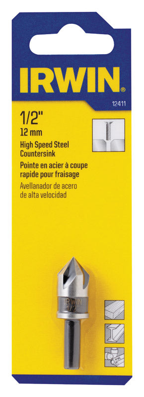 Irwin 1/2 in. D High Speed Steel Countersink
