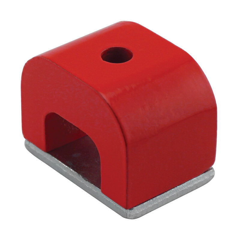 Magnet Source 1.18 in. L X .78 in. W Red Horseshoe Magnet 13 lb. pull