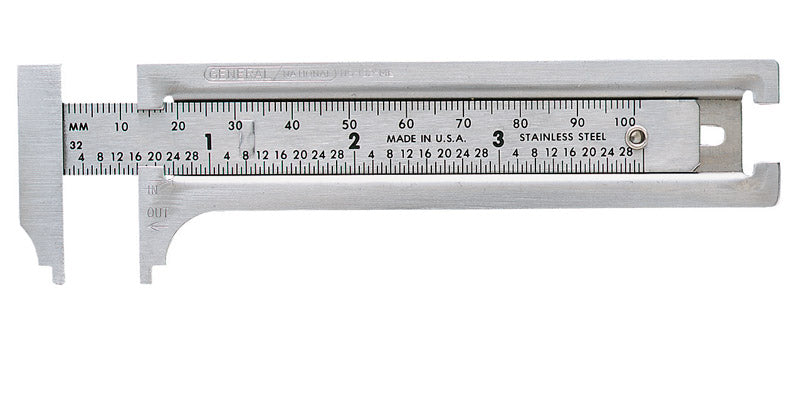General 8-13/16 in. L X 3 in. W Slide Caliper