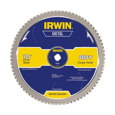 Irwin Marathon 10 in. D X 5/8 in. Steel Circular Saw Blade 80 teeth