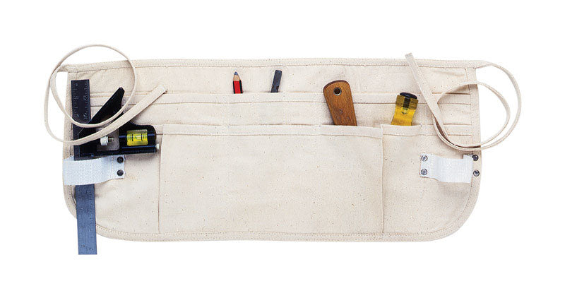 CLC Heavy Duty 12 pocket Canvas Waist Apron White