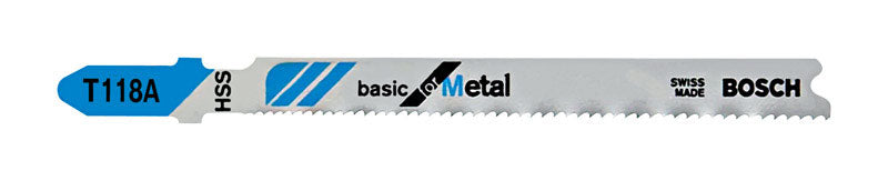 Bosch 3-5/8 in. High Carbon Steel T-Shank Wavy set and milled Jig Saw Blade 17 TPI 5 pk