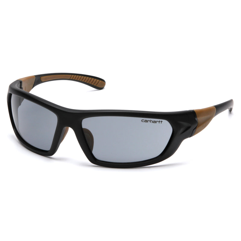Carhartt Carbondale Anti-Fog Safety Glasses Gray Lens Black/Tan Frame