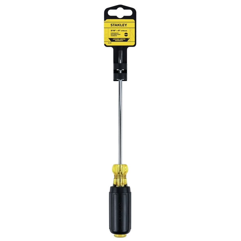 Stanley 3/16 in. X 6 in. L Slotted Cabinet Tip Screwdriver