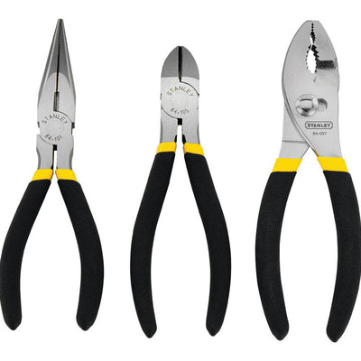 Stanley 3 pc Drop Forged Steel Pliers Set 6 in. L