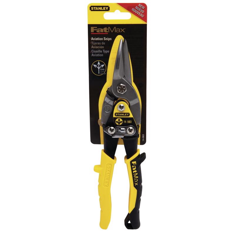 Stanley FatMax 12-1/2 in. Molybdenum Steel Straight Aviation Snips 23 Ga.