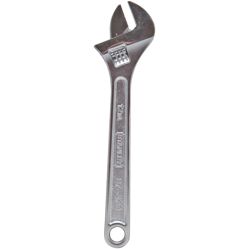 Stanley Metric and SAE Adjustable Wrench 12 in. L