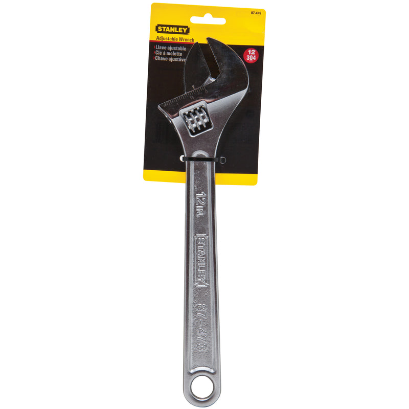 Stanley Metric and SAE Adjustable Wrench 12 in. L
