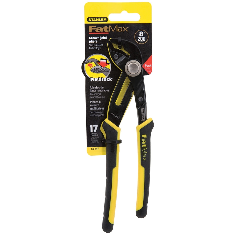 Stanley FatMax 8 in. Steel Push-Lock Groove Joint Pliers