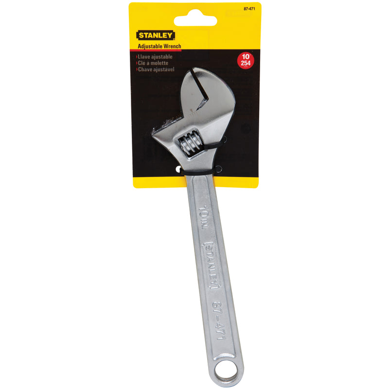 Stanley Metric and SAE Adjustable Wrench 10 in. L