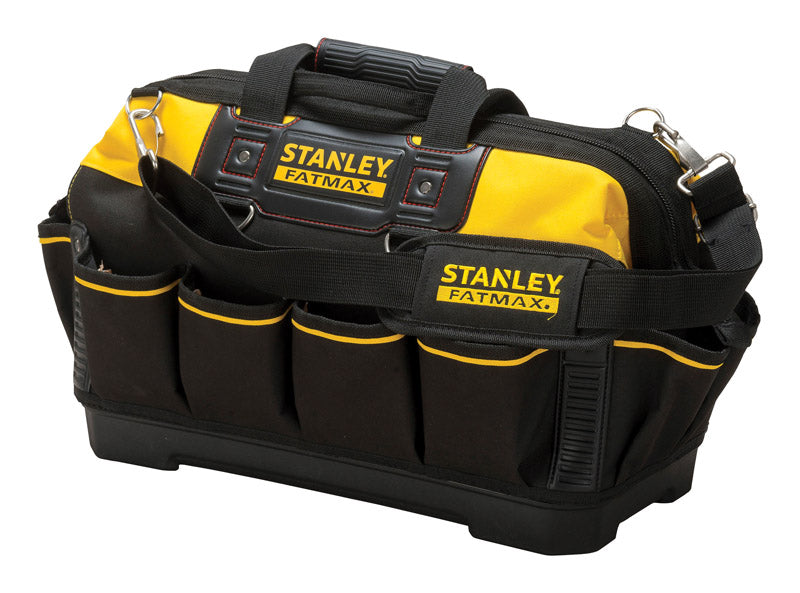 Stanley FatMax 10 in. W X 12 in. H Polyester Tool Bag 16 pocket Black/Yellow