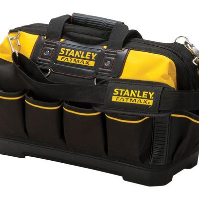 Stanley FatMax 10 in. W X 12 in. H Polyester Tool Bag 16 pocket Black/Yellow