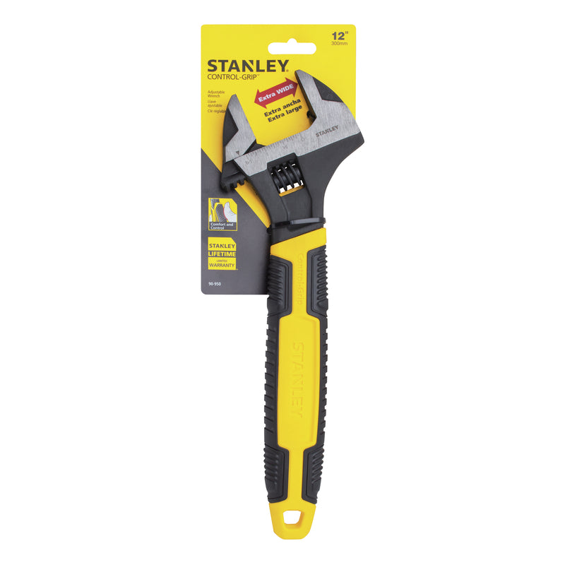 Stanley MaxSteel Metric and SAE Adjustable Wrench 12 in. L