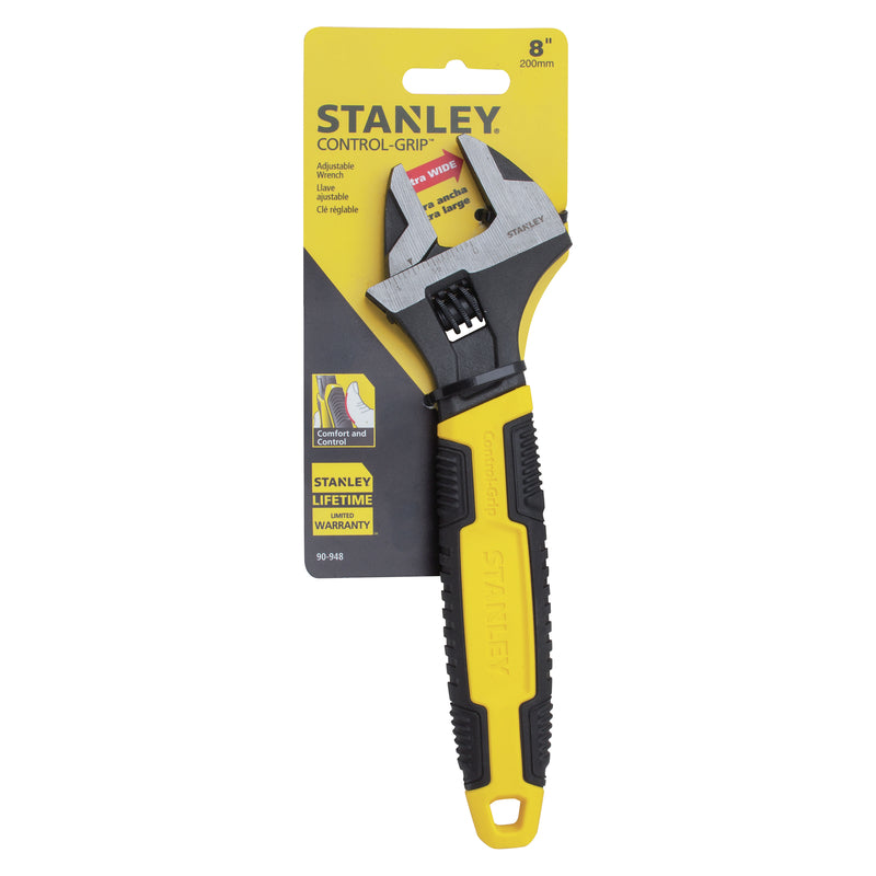Stanley MaxSteel Metric and SAE Adjustable Wrench 8 in. L