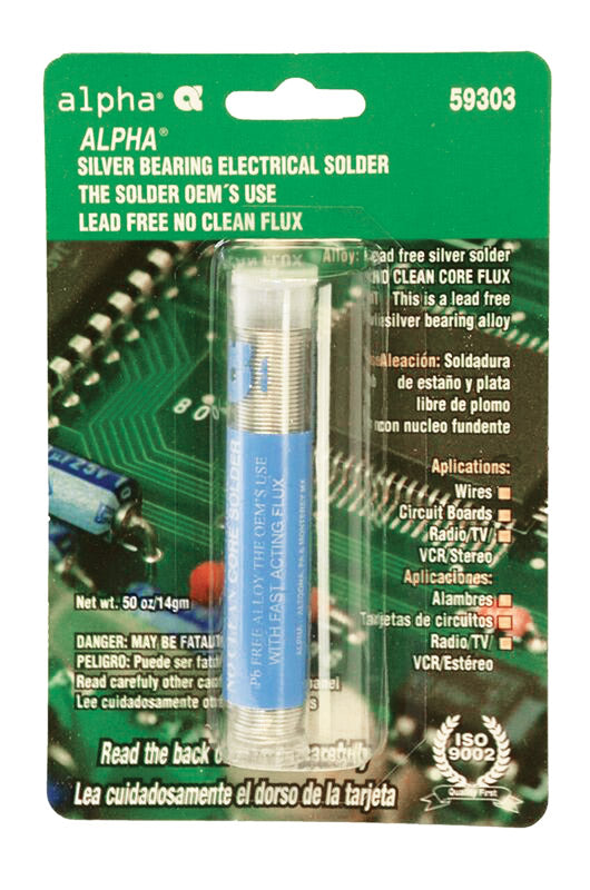 Alpha Fry Lead-Free Flux Core Solder Silver Bearing