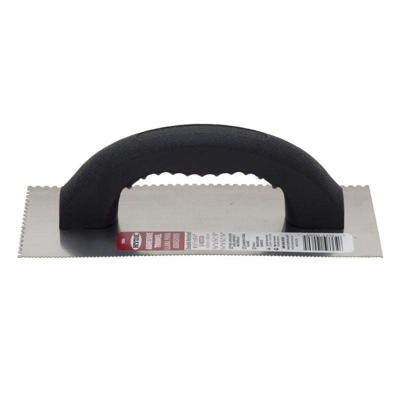 Hyde Economy 4-1/4 in. W X 9-1/4 in. L Silver Polypropylene/Steel U-Notch Trowel