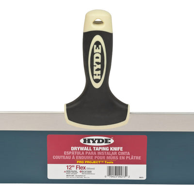 Hyde Pro Project Blue Steel Taping Knife 12 in. W X 9.3 in. L