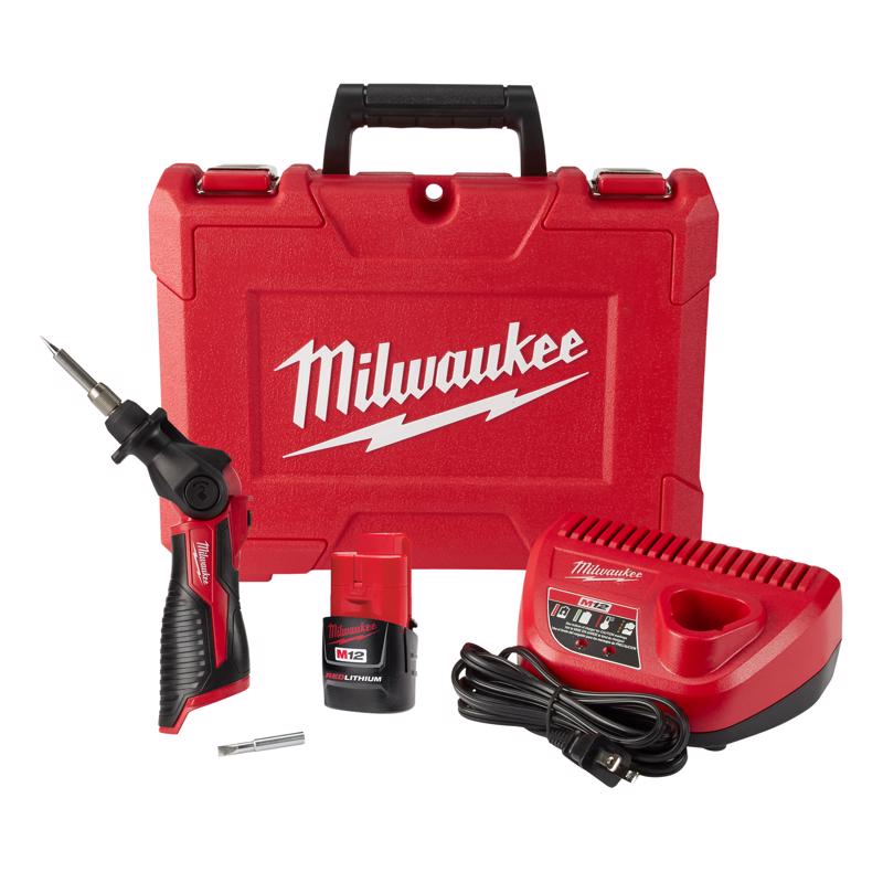 Milwaukee M12 Cordless Adjustable Soldering Iron Kit 16 W