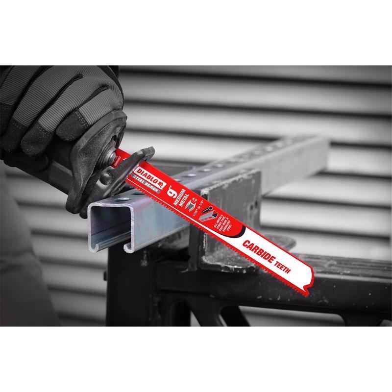 Diablo Steel Demon 12 in. Carbide Tipped Medium Metal Reciprocating Saw Blade 10 TPI