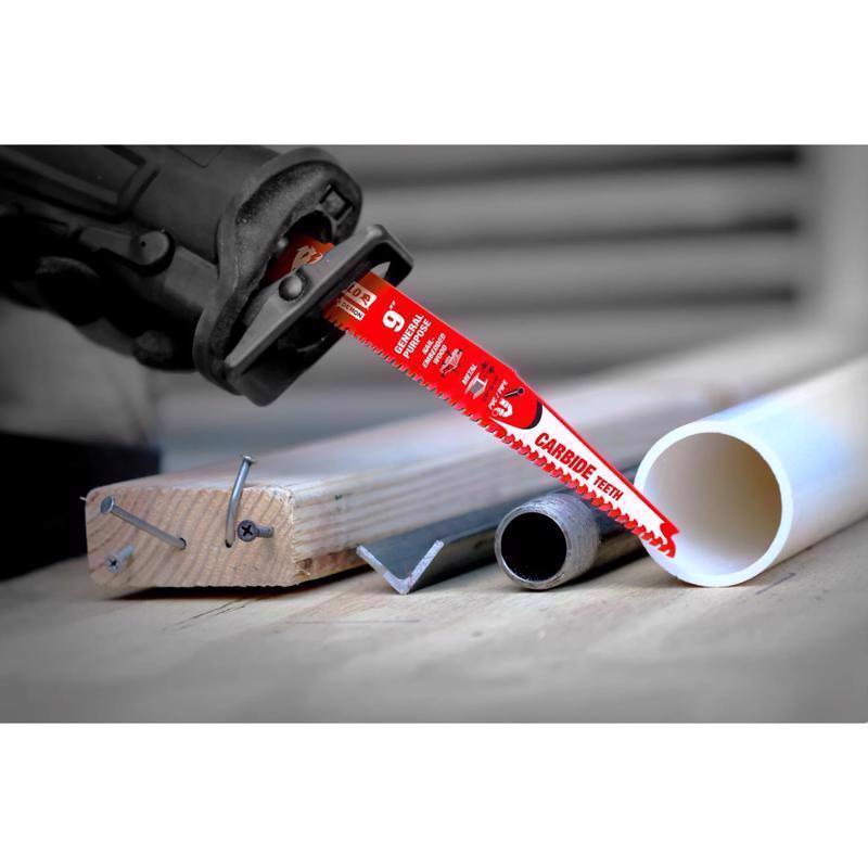 Diablo Demo Demon 6 in. Carbide Tipped General Purpose Reciprocating Saw Blade 6/9 TPI