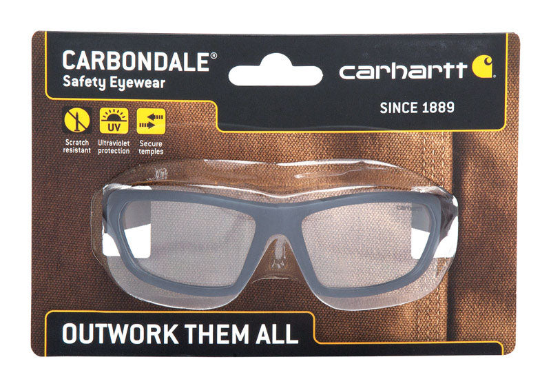 Carhartt Carbondale Anti-Fog Safety Glasses Clear Lens Black Frame