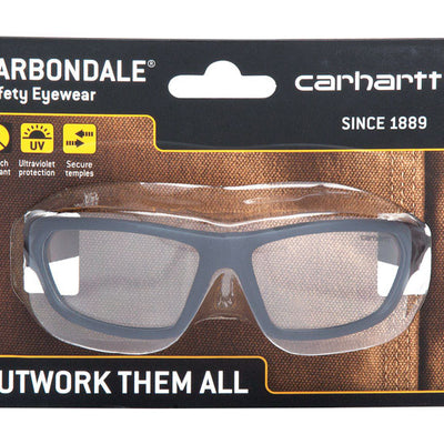 Carhartt Carbondale Anti-Fog Safety Glasses Clear Lens Black Frame