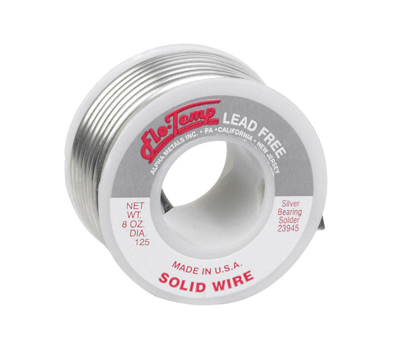 Alpha Fry 8 oz Lead-Free Solid Wire Solder 0.125 in. D Silver-Bearing Alloy