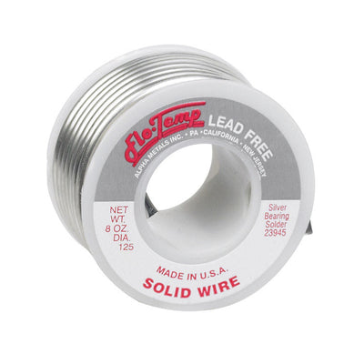 Alpha Fry 8 oz Lead-Free Solid Wire Solder 0.125 in. D Silver-Bearing Alloy