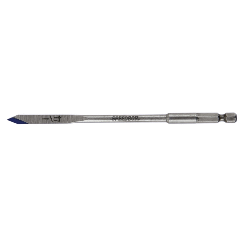 Irwin Speedbor 1/4 in. X 6 in. L Carbon Steel Wood Boring Bit Hex Shank