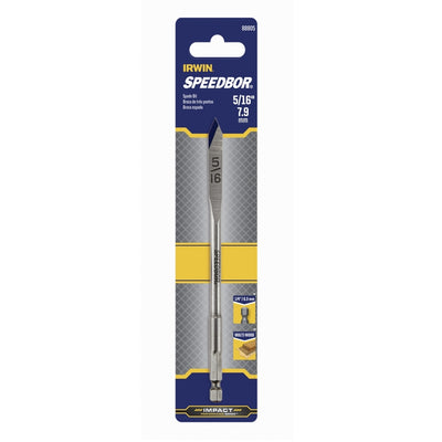 Irwin Speedbor 5/16 in. X 6 in. L Carbon Steel Wood Boring Bit Hex Shank