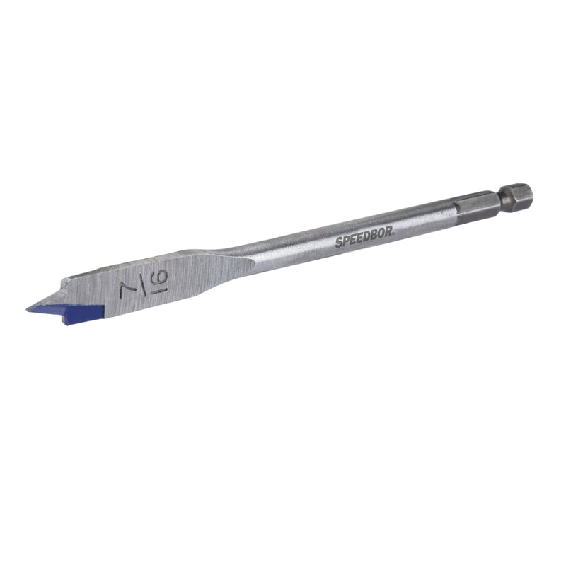 Irwin Speedbor 7/16 in. X 6 in. L Carbon Steel Wood Boring Bit Hex Shank