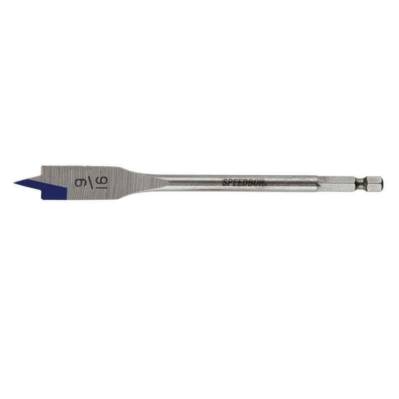 Irwin Speedbor 9/16 in. X 6 in. L Carbon Steel Wood Boring Bit Hex Shank