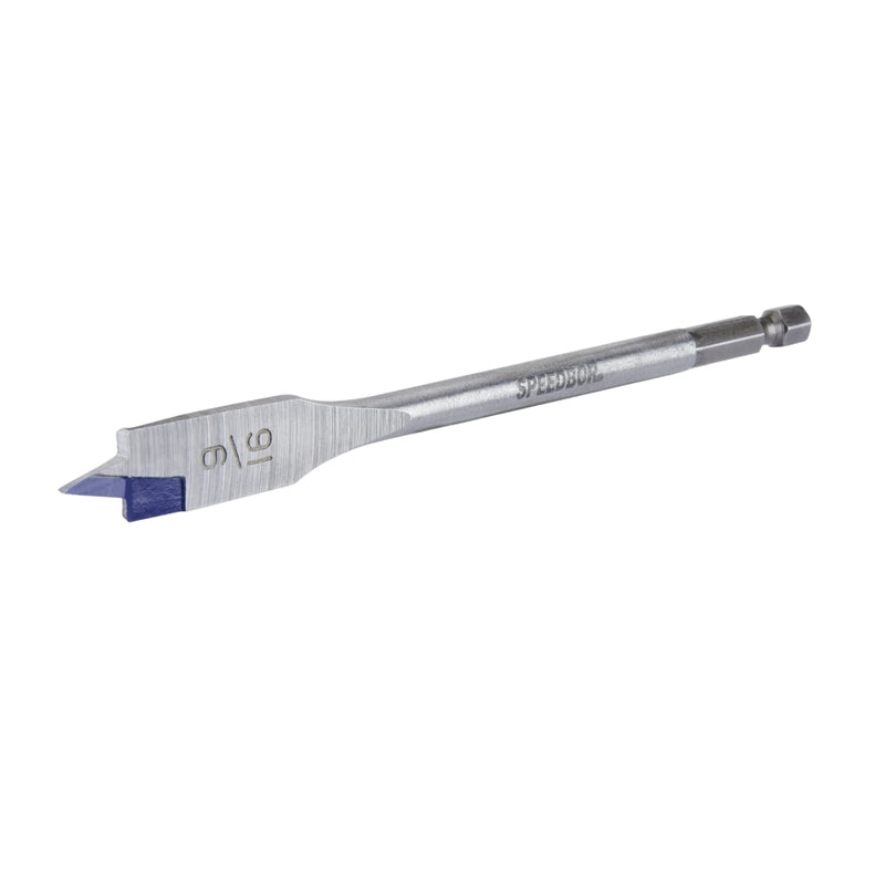 Irwin Speedbor 9/16 in. X 6 in. L Carbon Steel Wood Boring Bit Hex Shank