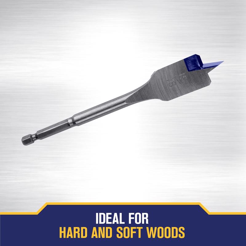 Irwin Speedbor 15/16 in. X 6 in. L Carbon Steel Wood Boring Bit Hex Shank