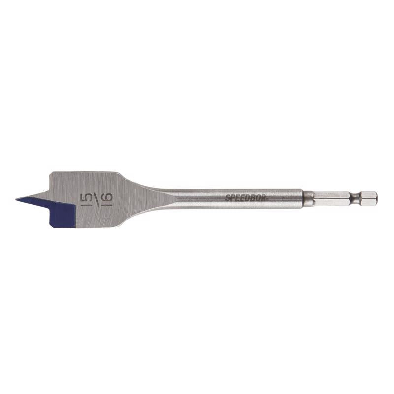 Irwin Speedbor 15/16 in. X 6 in. L Carbon Steel Wood Boring Bit Hex Shank
