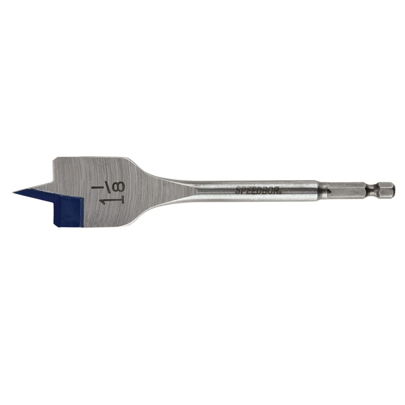 Irwin Speedbor 1-1/8 in. X 6 in. L Carbon Steel Wood Boring Bit Hex Shank
