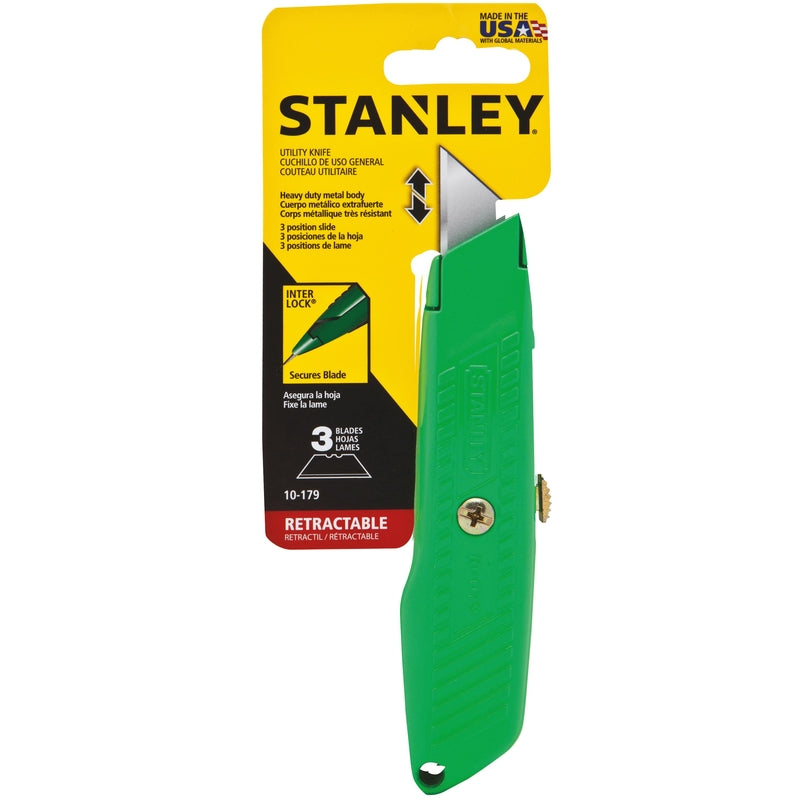 Stanley Retractable Utility Knife Green