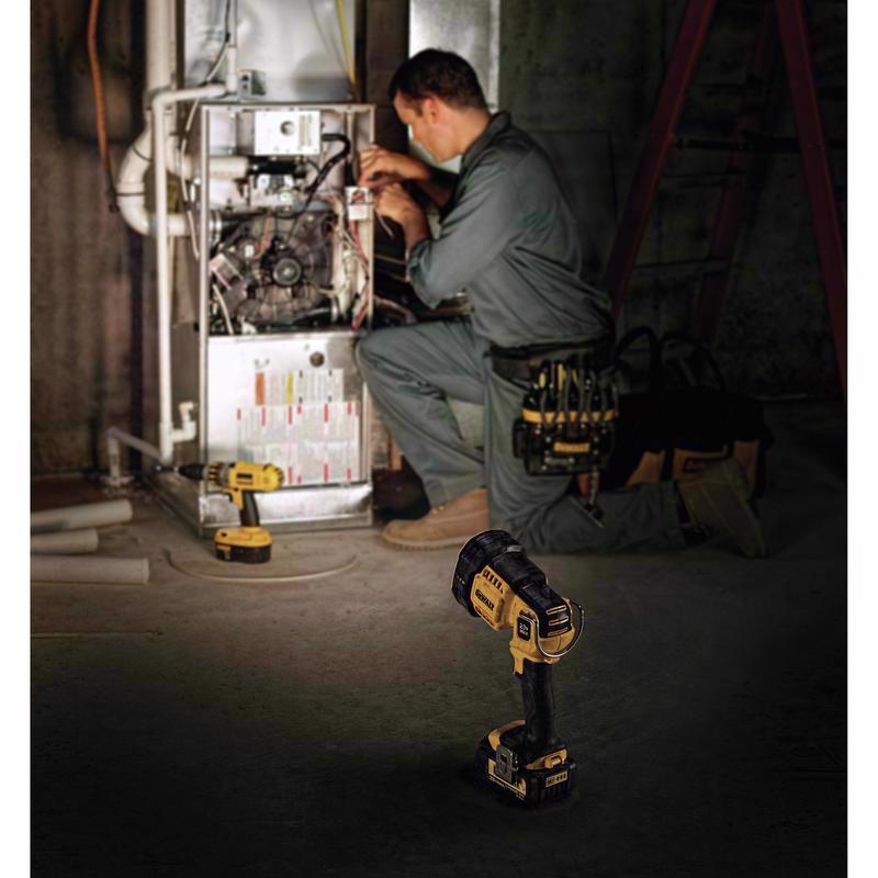 DeWalt 20V MAX 1500 lm Black/Yellow LED Jobsite Spotlight