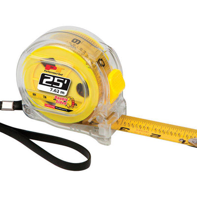 Performance Tool 25 ft. L X 1 in. W Double Sided Tape Measure