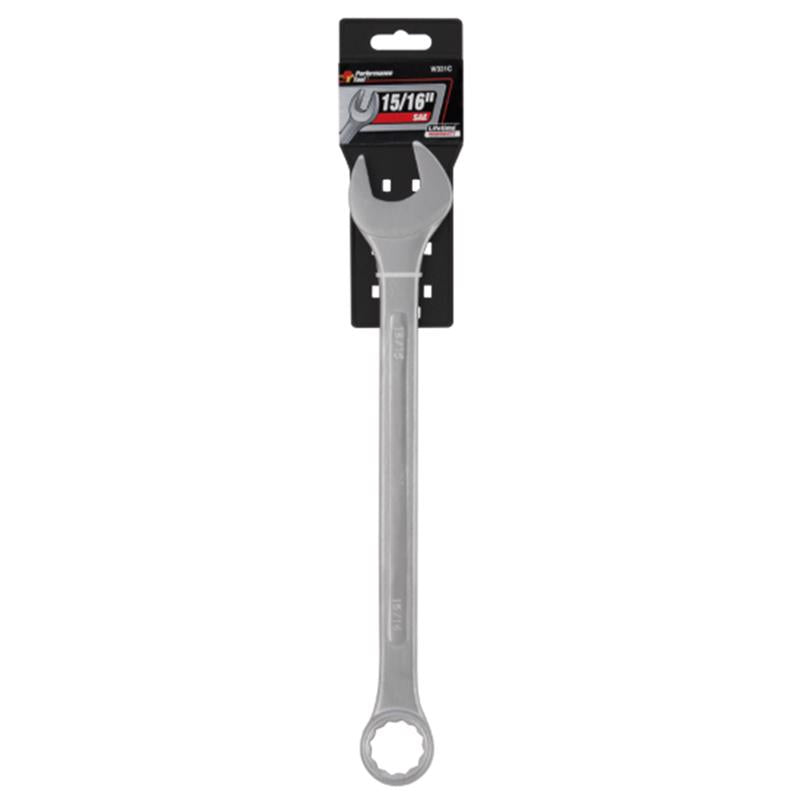 Performance Tool 15/16 in. X 15/16 in. 12 Point SAE Combination Wrench