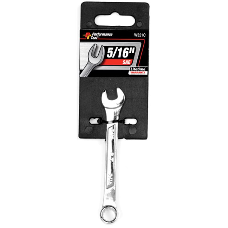 Performance Tool 5/16 in. X 5/16 in. 12 Point SAE Combination Wrench