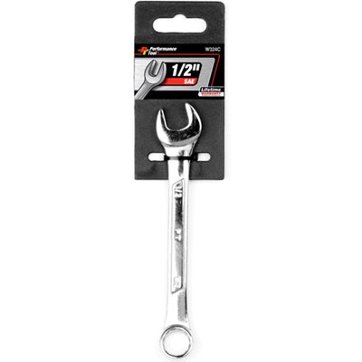Performance Tool 1/2 in. X 1/2 in. 12 Point SAE Combination Wrench