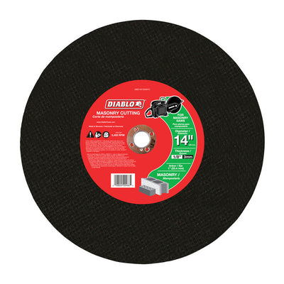 Diablo 14 in. D X 1 in. Silicon Carbide High Speed Masonry Cut-Off Disc