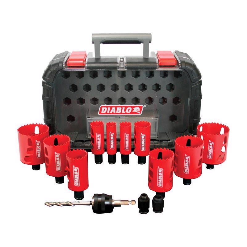 Diablo Snap-Lock Plus Bi-Metal Diablo Mandrel 2-3/8 in. L Hole Saw Kit
