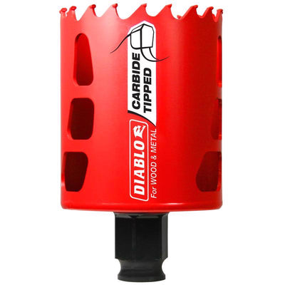 Diablo Snap-Lock Plus 2-1/4 in. Carbide Tipped 2-3/8 in. L X 3/8 in. D Hole Saw