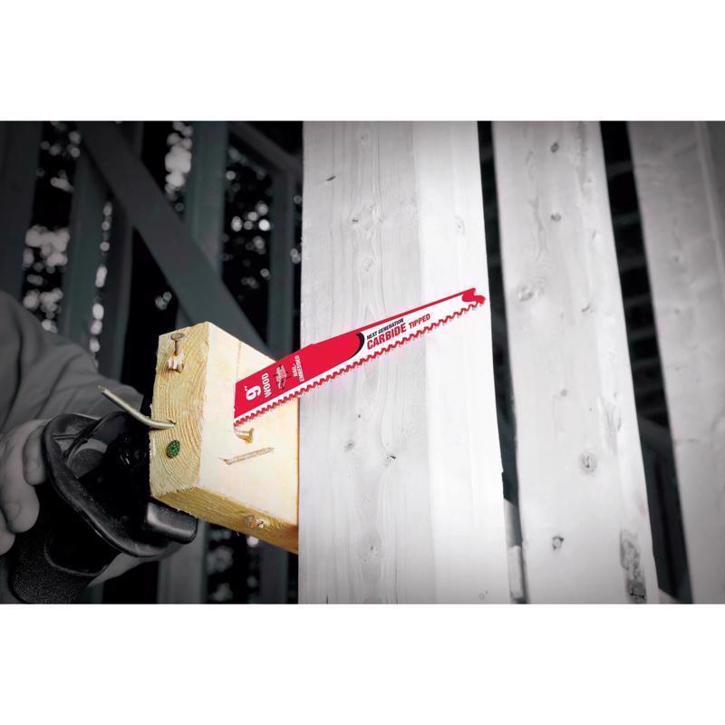 Diablo Demo Demon 6 in. Carbide Tipped Nail-Embedded Wood Reciprocating Saw Blade 5/7 TPI 3 pk
