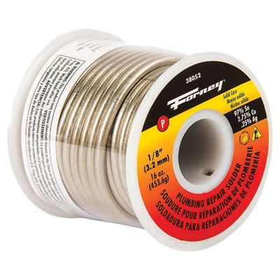 Forney 16 oz Lead-Free Plumbing Wire Solder 1/8 in. D Tin/Copper/Silver 95/5
