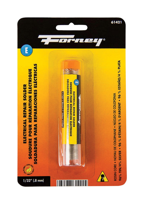 Forney 0.35 oz Lead-Free Rosin Core Solder Wire 1/32 in. D Tin/Silver
