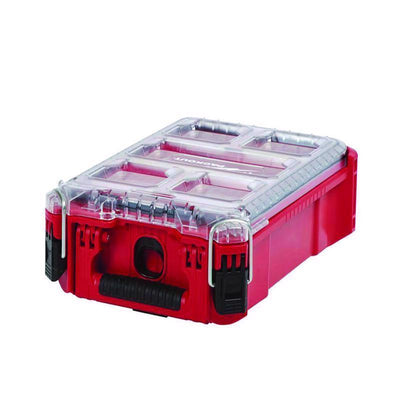 Milwaukee Packout 9.8 in. W X 15.2 in. D Compact Organizer Impact-Resistant Poly 5 compartments Red