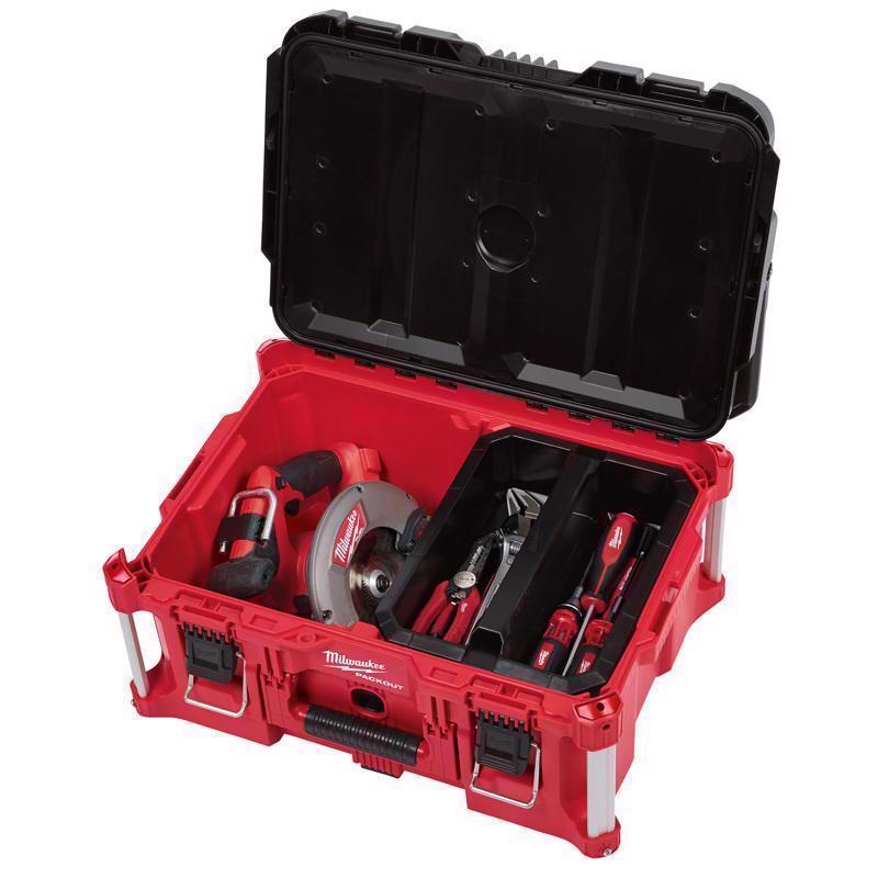 Milwaukee Packout 22 in. Modular Large Portable Tool Box Black/Red